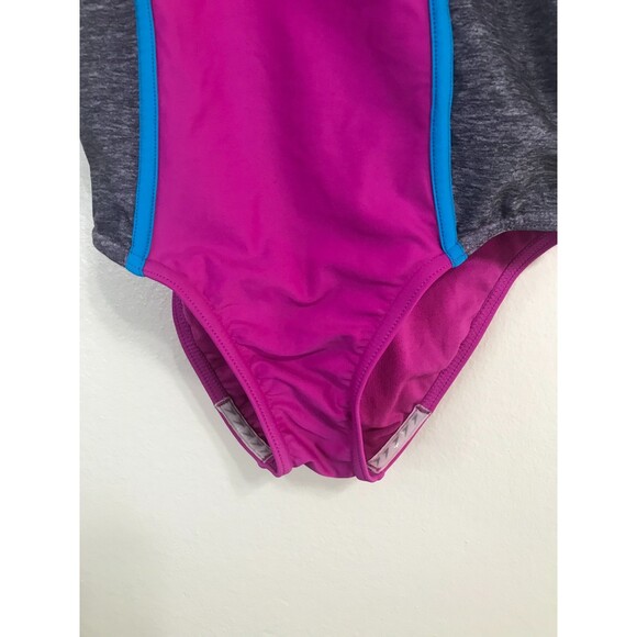 Speedo One Piece Racerback Straps and Keyhole Back Youth Size 10 - Picture 2 of 3